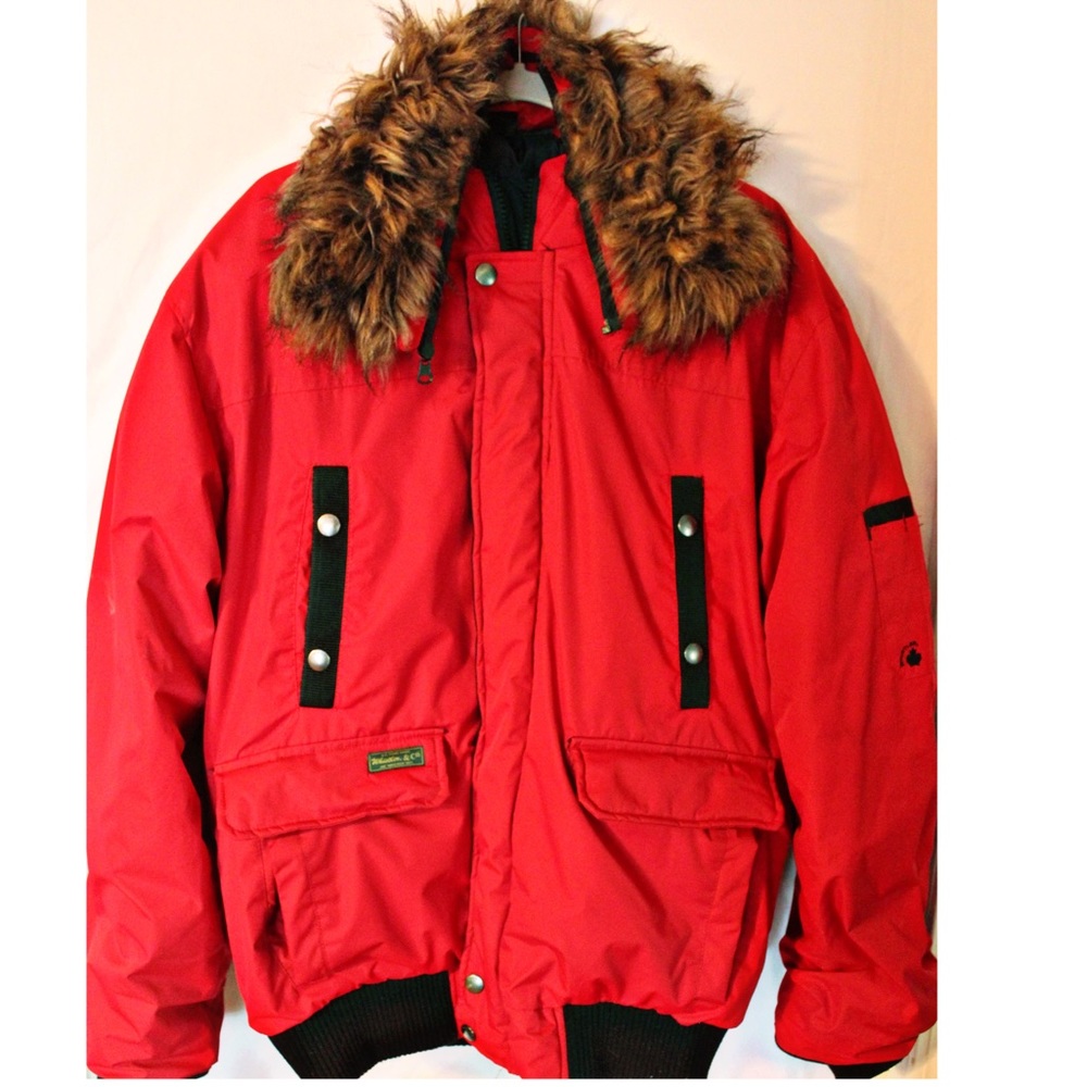 J. WHISTLER MENS APPALACIAN PUFFER JACKET RED